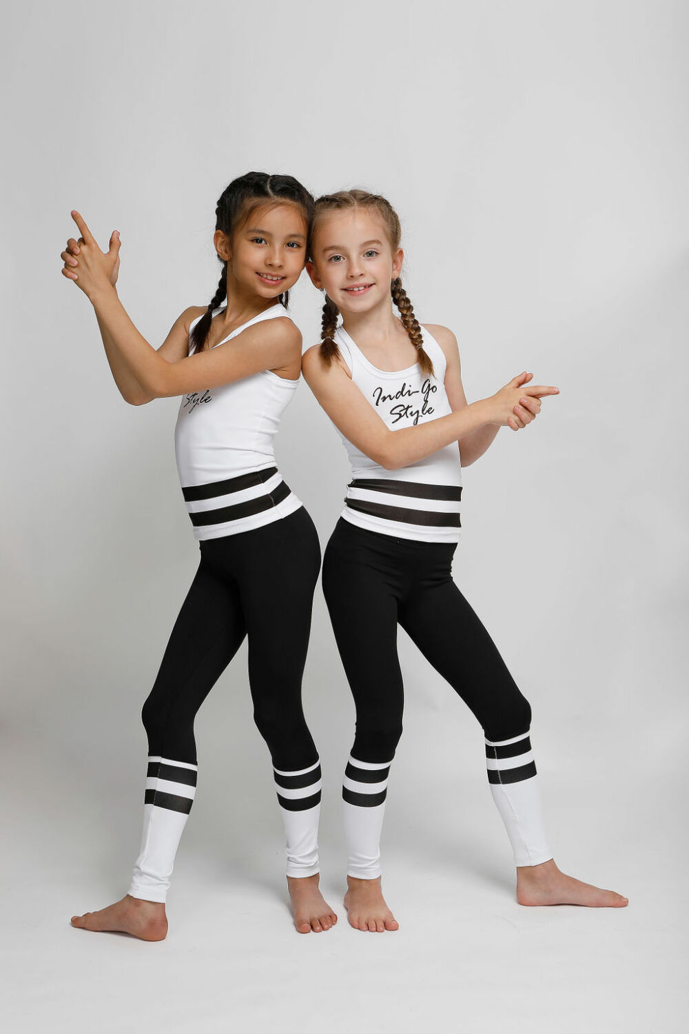 Indigo Fitness Style – Kids Lara white fitness leggings