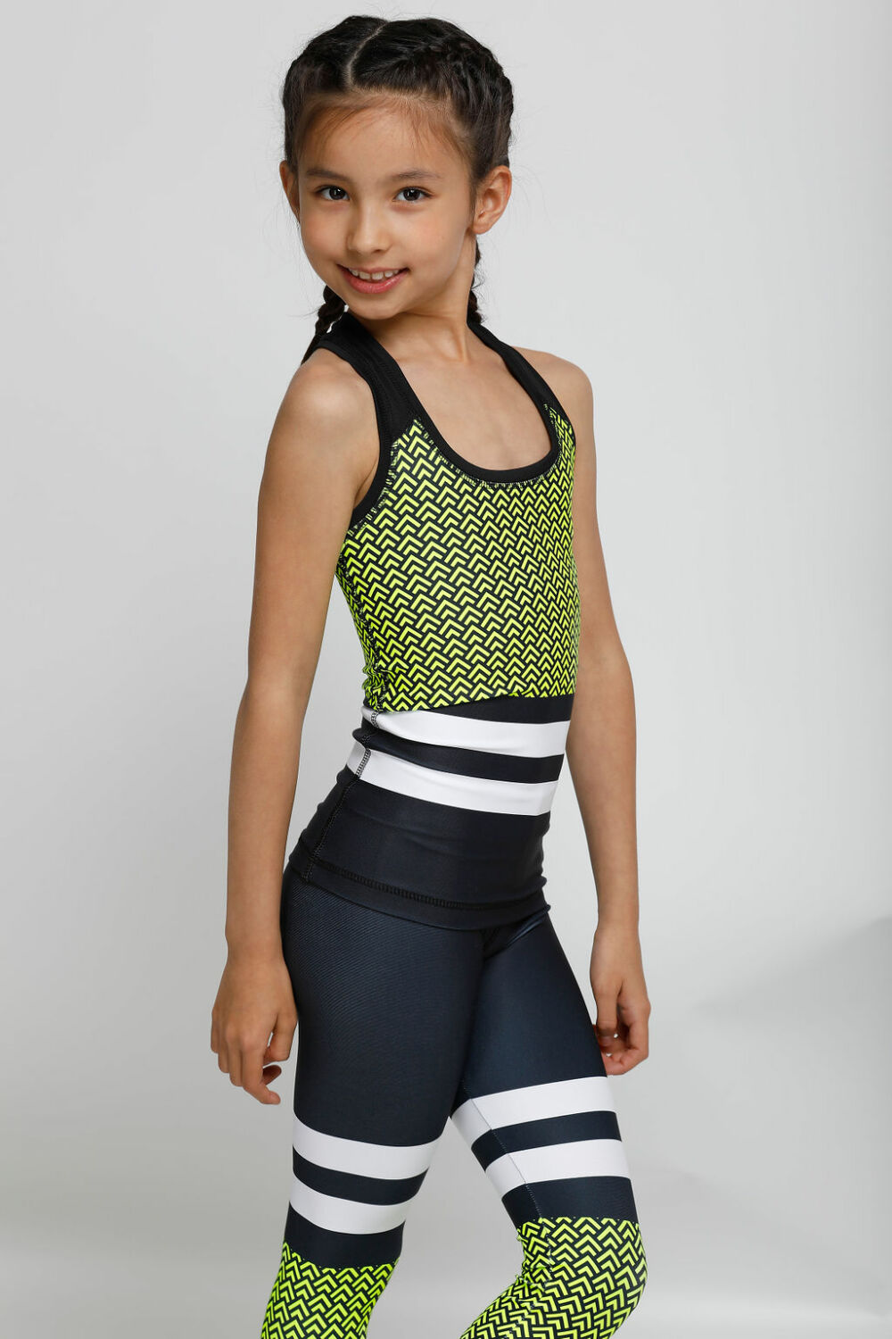 Indigo Fitness Style – Kids Scaly neon fitness leggings