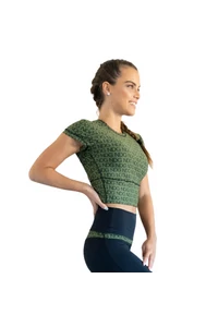 Kép 2/2 - női fitness rövidujjú crop top