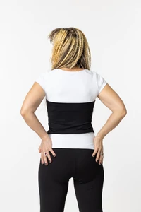 Kép 2/2 - Indi-Go X MARCELLINA fitness nadrág fekete- fehér 'L'