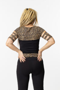Kép 4/6 - Indi-Go X MARCELLINA fitness nadrág fekete- ocelot 'M'
