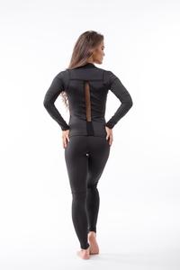 Kép 4/4 - Indi-Go Fishnet Réka fitness leggings, fekete