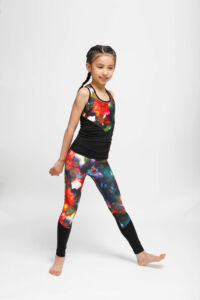 Kép 5/7 - Indigo Fitness Style – Kids Flowers Zoé leggings