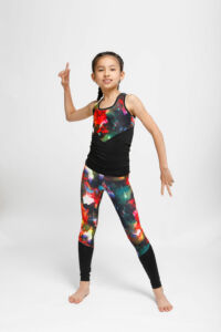 Kép 7/7 - Indigo Fitness Style – Kids Flowers Zoé leggings