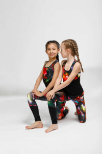 Kép 4/7 - Indigo Fitness Style – Kids Flowers Zoé leggings