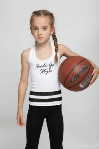 Kép 7/7 - Kids Lara white fitness trikó