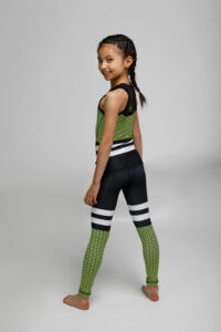 Kép 3/6 - Indigo Fitness Style – Kids Scaly neon fitness leggings