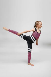 Kép 5/7 - Indigo Fitness Style – Kids Scaly pink fitness leggings