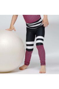 Kép 6/7 - Indigo Fitness Style – Kids Scaly pink fitness leggings
