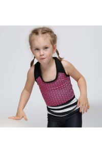 Kép 5/7 - Kids Scaly pink fitness trikó