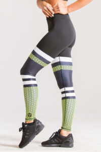 Kép 2/4 - neonsárga fitnesz leggings