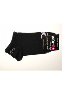 Kép 2/4 - Indi-Go Indigo Sport zokni, fekete-pink