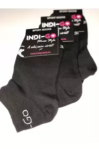 Kép 3/3 - Indi-Go Indigo Sport zokni, fekete-fehér