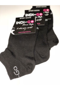 Kép 3/4 - Indi-Go Indigo Sport zokni, fekete-pink