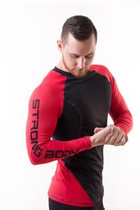 Kép 3/8 - Strong Body DUO hosszú ujjú edző felső, fekete-fehér, M