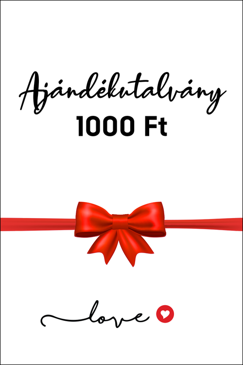 1000 Ft értékű ajándékutalvány