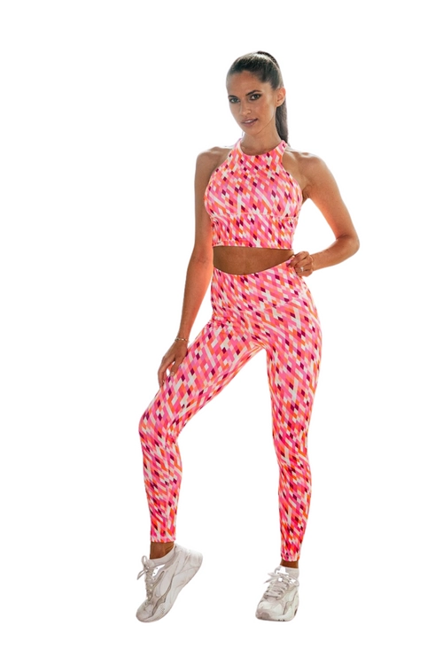 Indi-Go Prizma pink fitness leggings