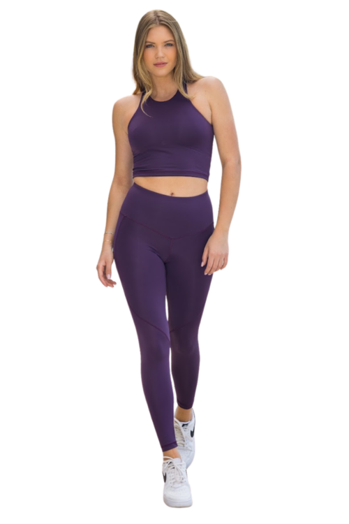 Indi-Go Yoga Secret leggings, dark lila