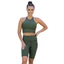 Indi-Go NDG logo khaki fitness crop top 'L' Indi-Go NDG logo khaki fitness crop top 'L'