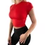 Indi-Go Amanda Red fitness rövid ujjú crop 'M' Indi-Go Amanda Red fitness rövid ujjú crop 'M'