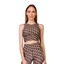 Indi-Go Geo Brown fitness Crop top 'L' Indi-Go Geo Brown fitness Crop top 'L'