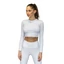 Indi-Go Szimona Fehér hosszú ujjú fitness crop top 'S'